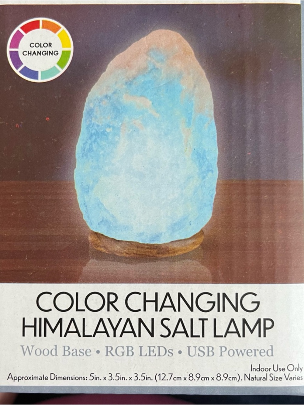 Pink Himalayan Salt Tock Lamp NWT